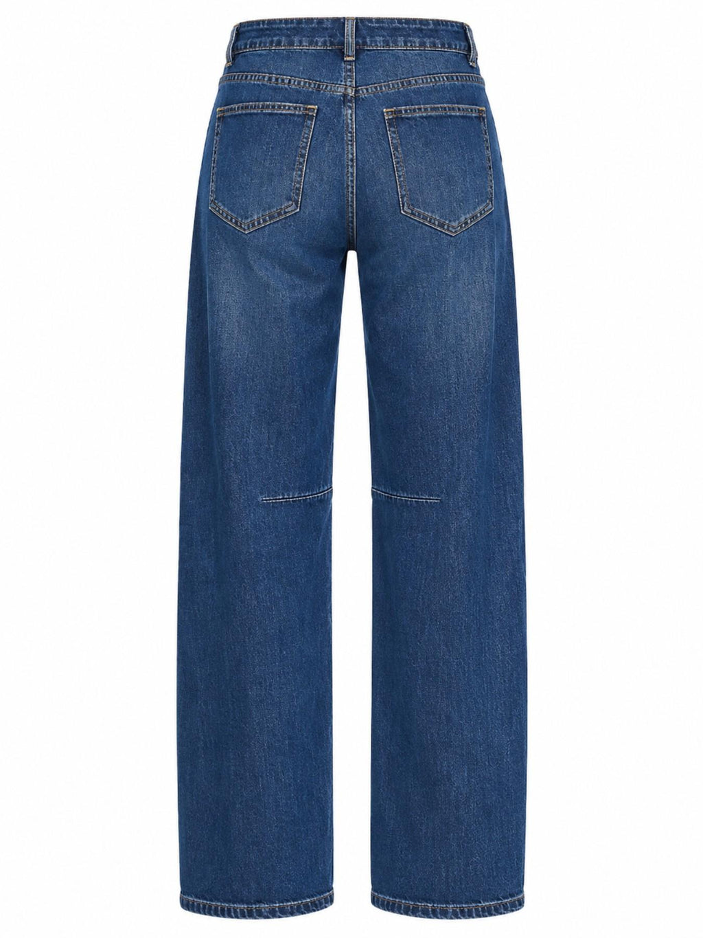 Jeans a Vita Alta con Gamba Larga | Stile Casual