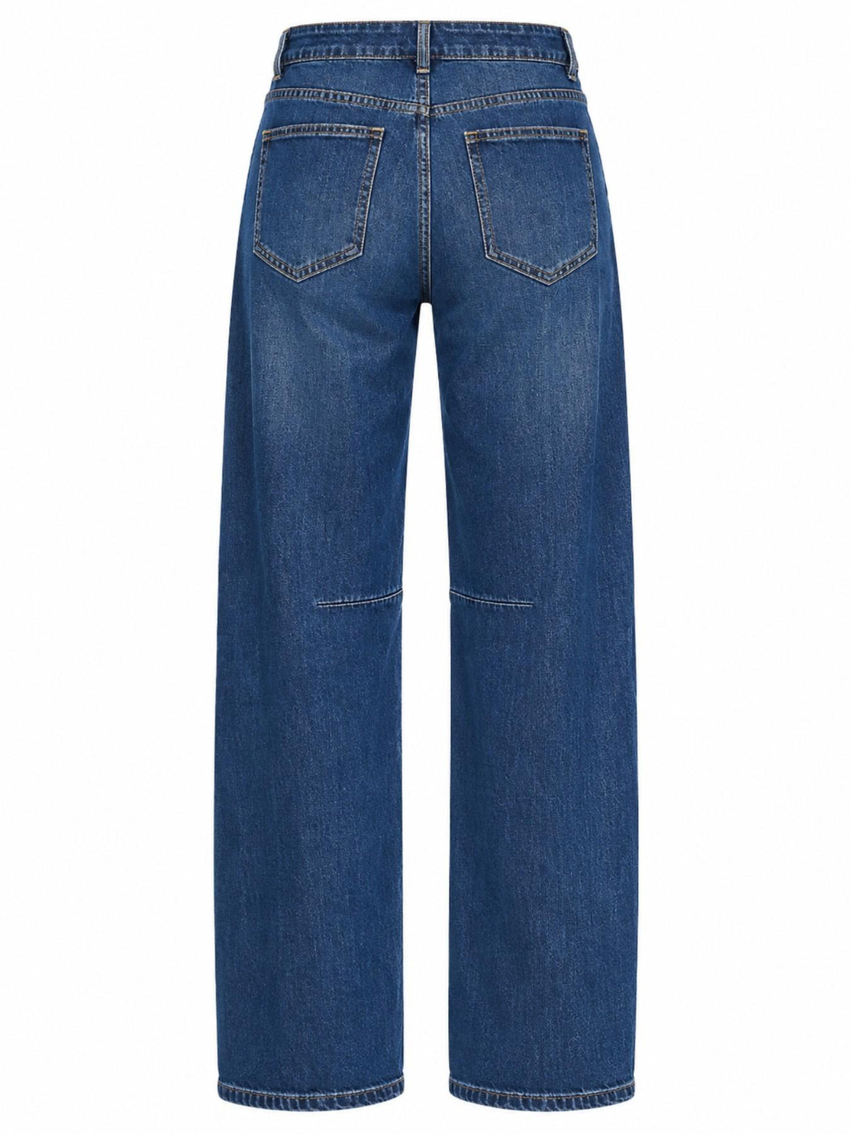 Jeans a Vita Alta con Gamba Larga | Stile Casual