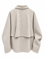 Giacca con Zip e Collo a Risvolto | Stile Casual
