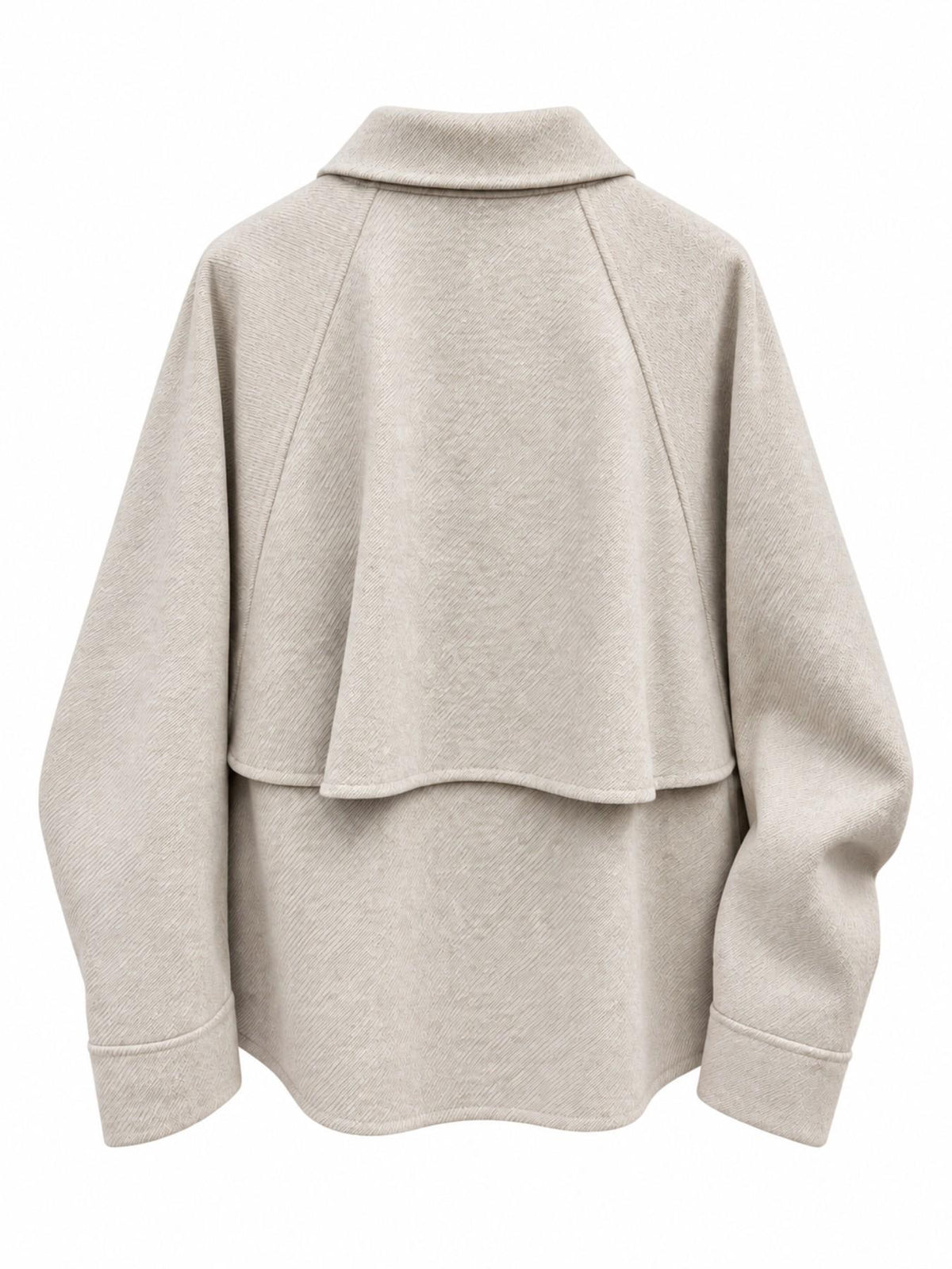 Giacca con Zip e Collo a Risvolto | Stile Casual