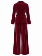 Completo in Velluto con Blazer e Pantaloni | Stile Elegante
