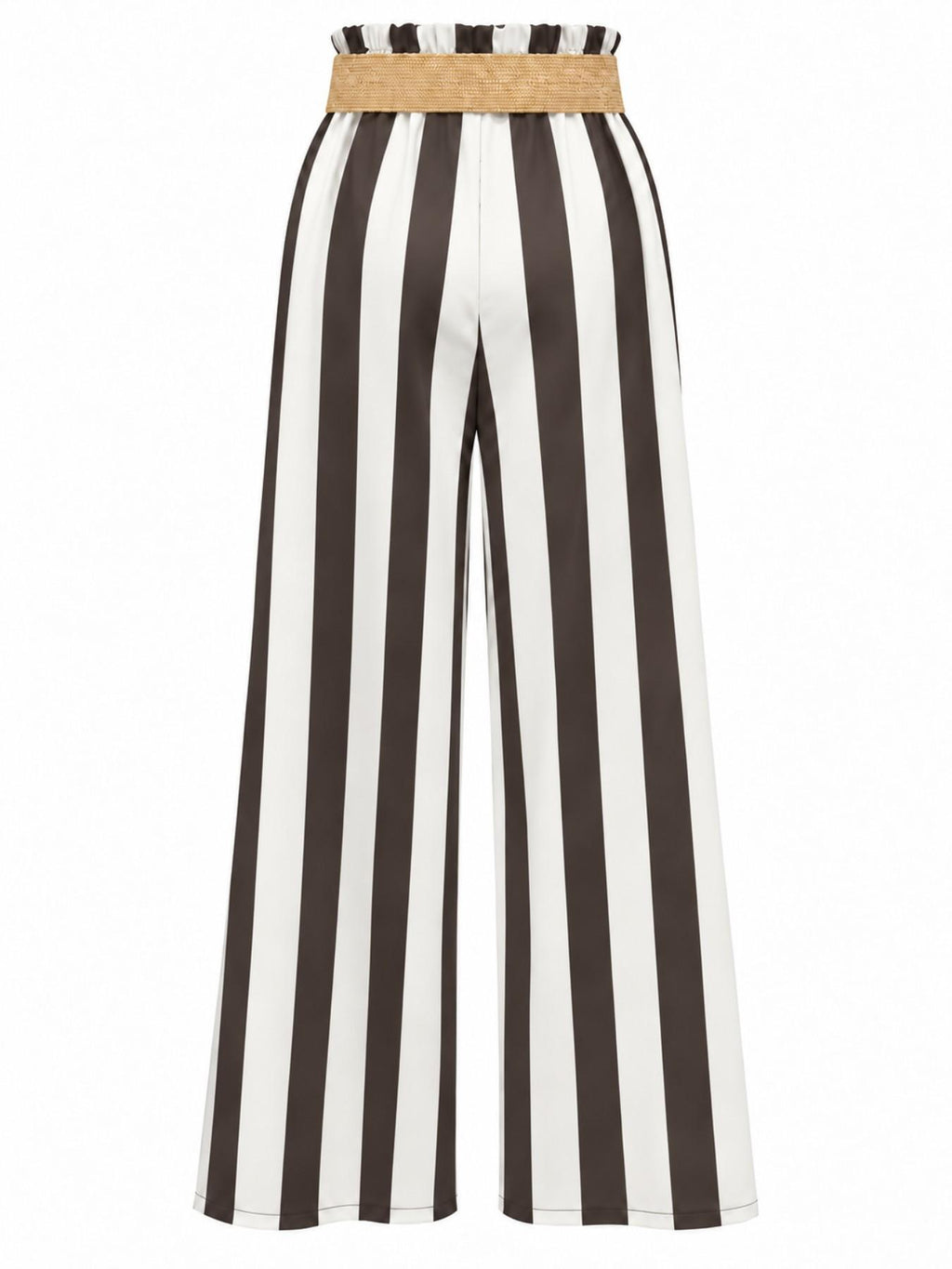Pantaloni a Righe Verticali con Gamba Larga | Stile Casual