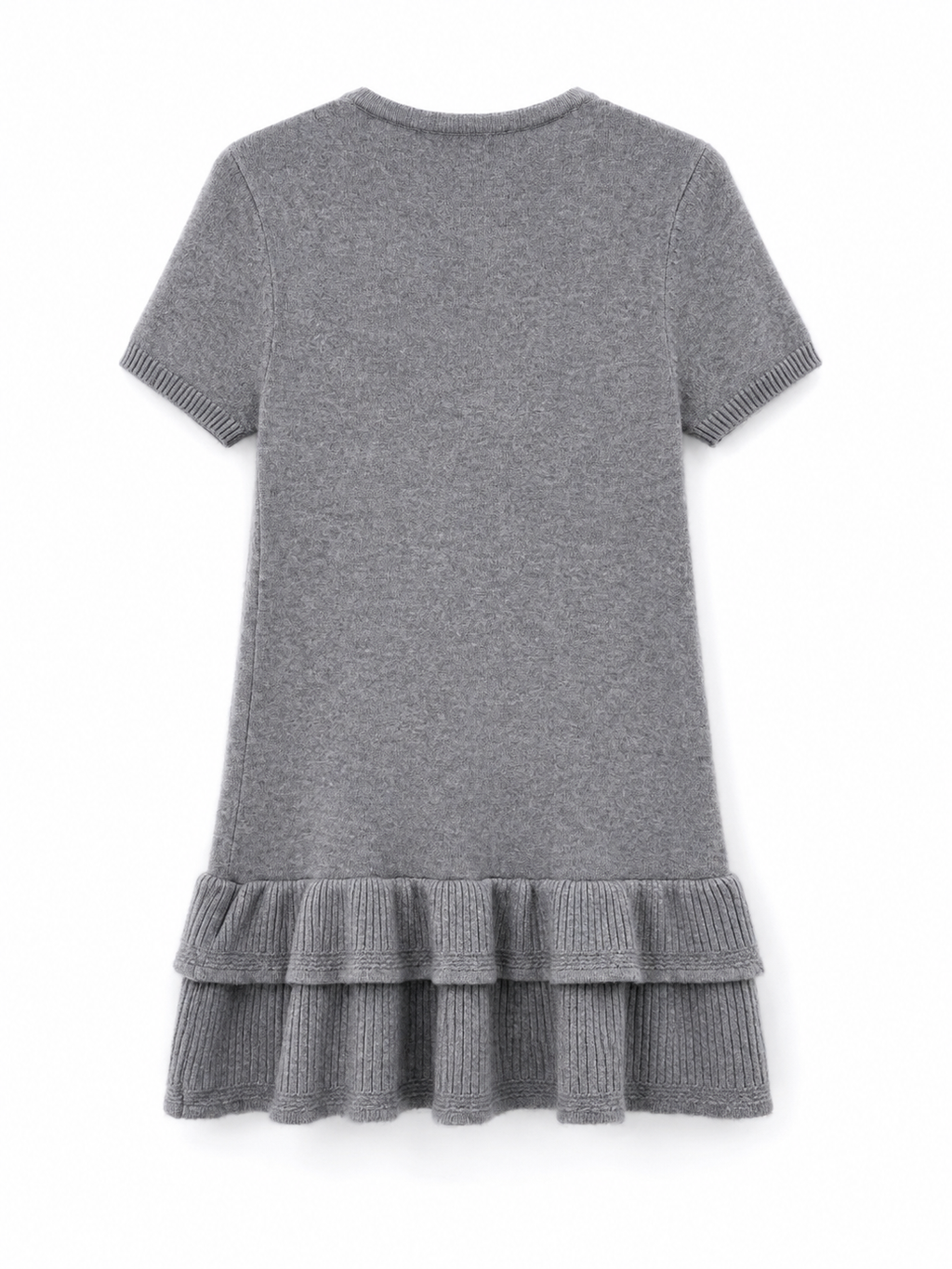 Abito a Maglia con Orlo a Balze | Stile Casual