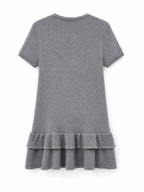 Abito a Maglia con Orlo a Balze | Stile Casual
