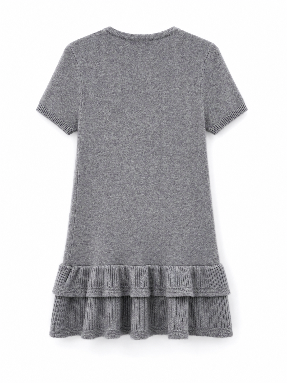 Abito a Maglia con Orlo a Balze | Stile Casual