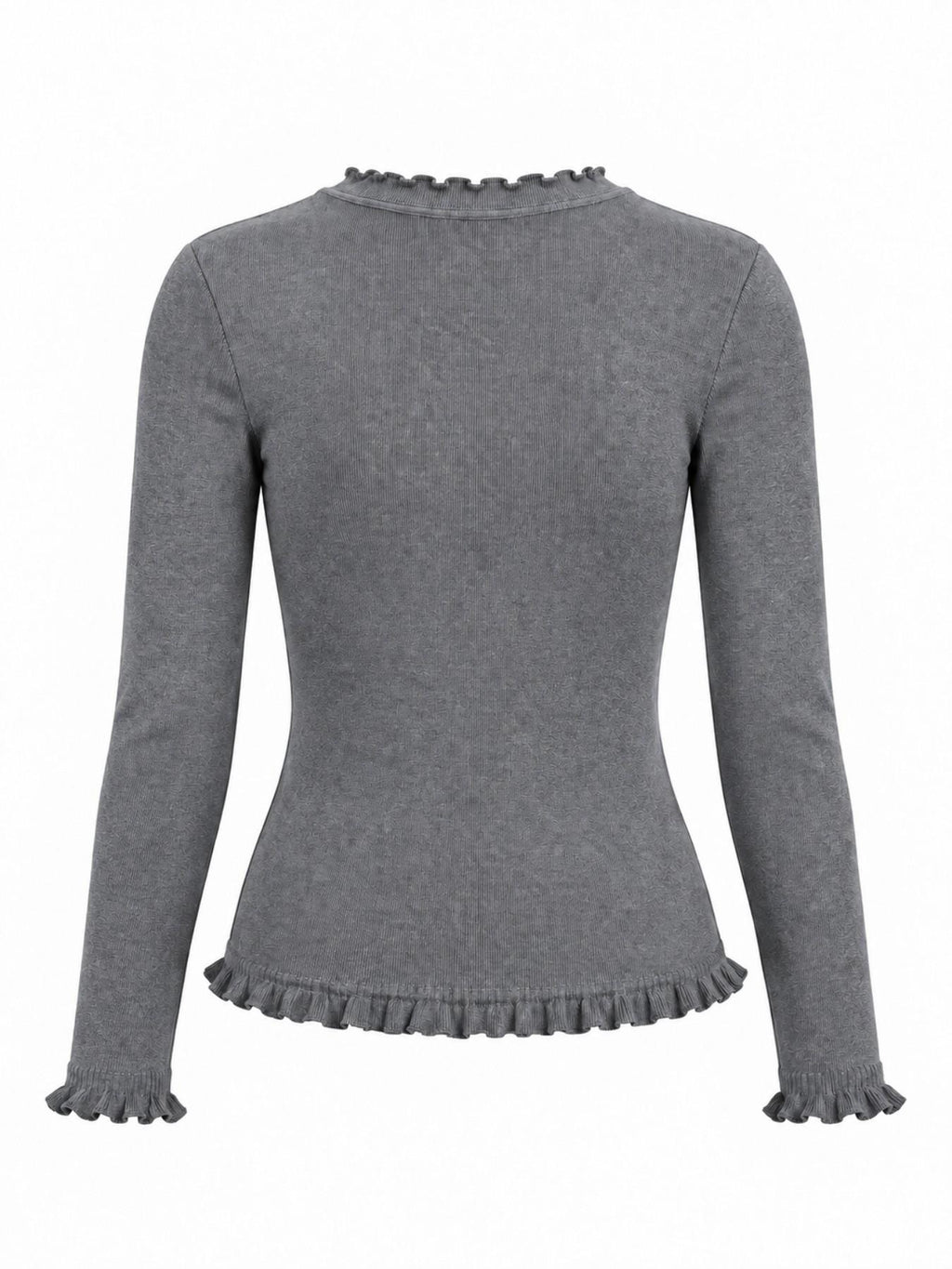 Maglia Slim a Maniche Lunghe con Girocollo | Stile Casual