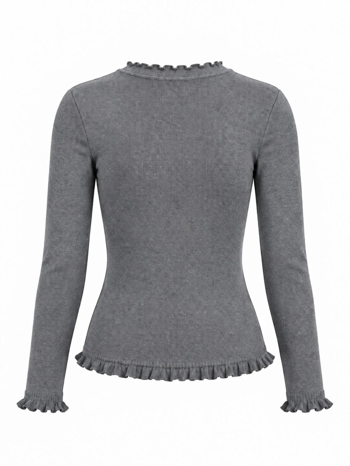 Maglia Slim a Maniche Lunghe con Girocollo | Stile Casual
