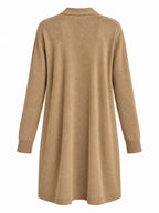 Cardigan Lungo a Maglia con Tasche | Stile Casual