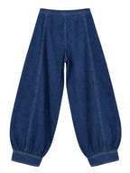 Jeans a Vita Alta con Gamba a Palloncino | Stile Casual
