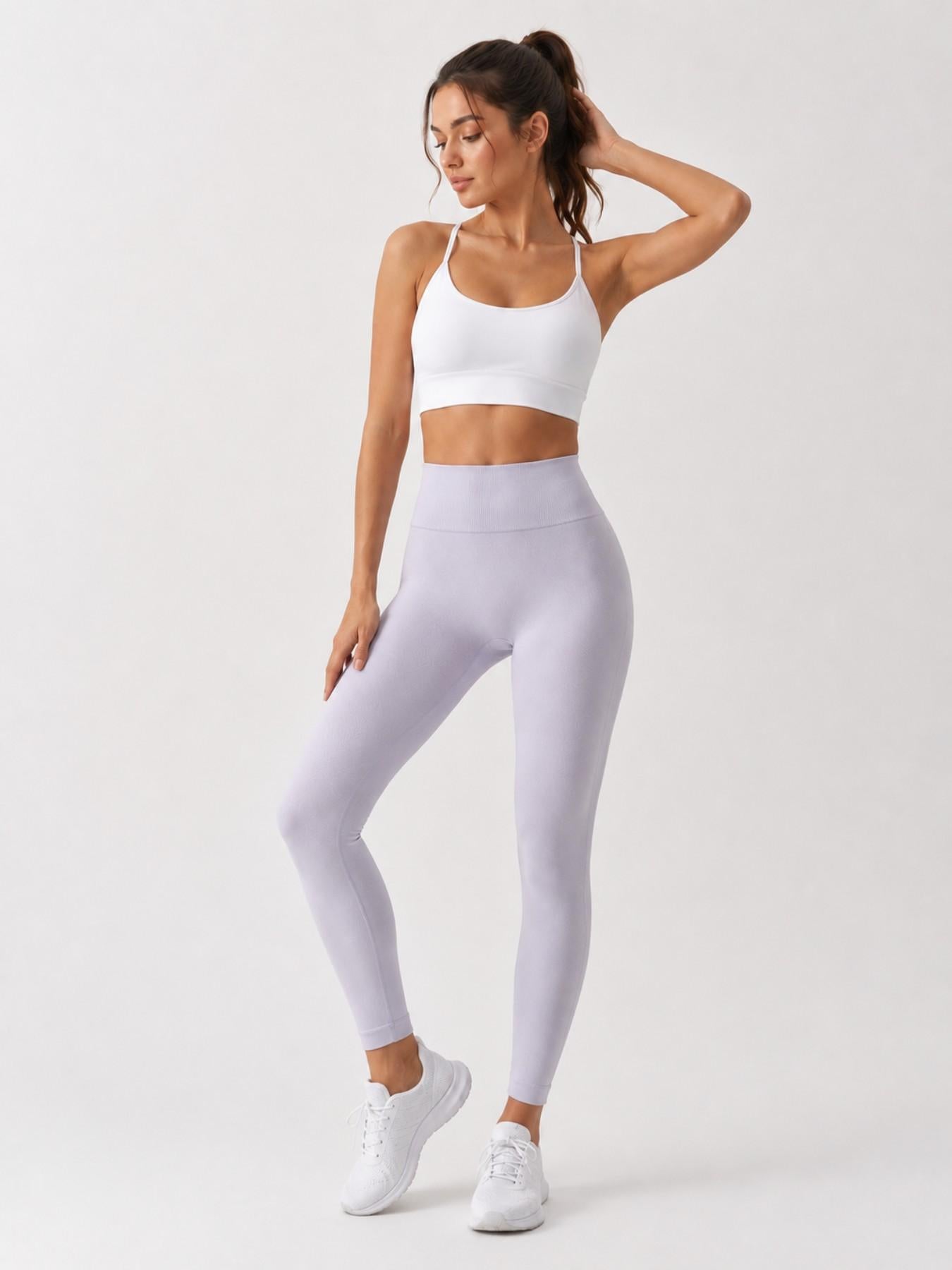 Leggings Sportivi a Vita Alta Senza Cuciture | Yoga & Shaping