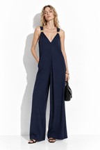 Wide-Leg Jumpsuit with Shoulder Buckle | Chic Summer Look
