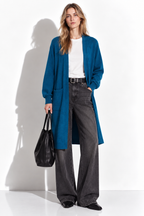 Cardigan Lungo a Maglia con Tasche | Stile Casual
