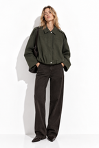Faux Suede Pilot Jacket | Casual Style
