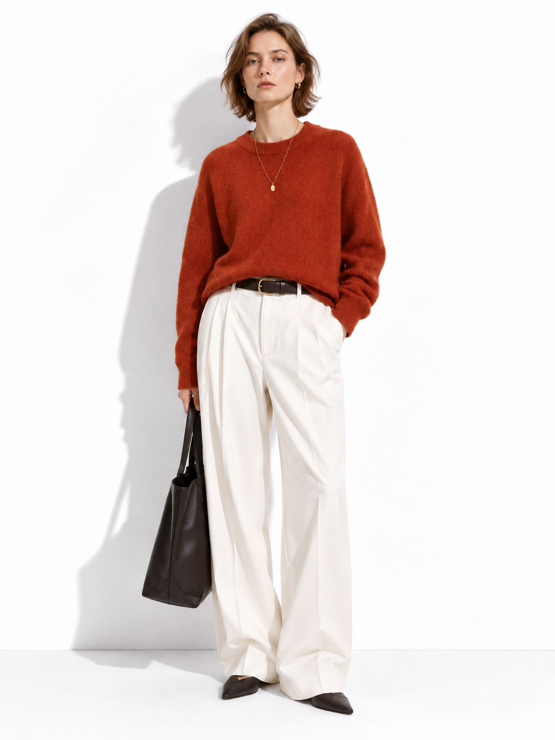 Maglia Loose a Maniche Lunghe con Girocollo | Stile Casual