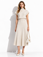 Completo a Maglia con Gonna a Portafoglio | Stile Elegante
