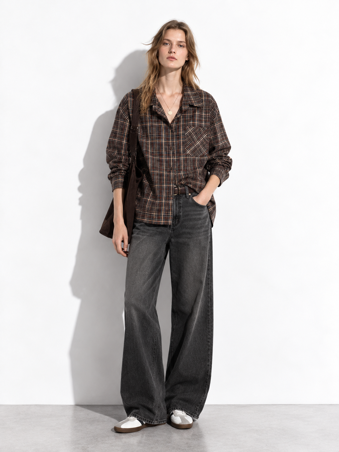 Camicia a Quadri con Tasca e Bottoni | Stile Casual
