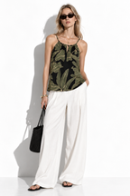 Top Halter a Pois Senza Maniche | Look Estivo Chic