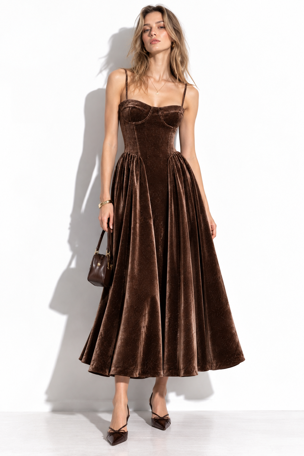 Abito Midi con Corpetto a Corsetto | Stile Elegante