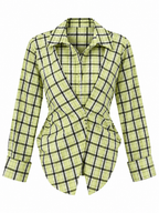 Camicia a Quadri con Arricciatura in Vita | Stile Casual