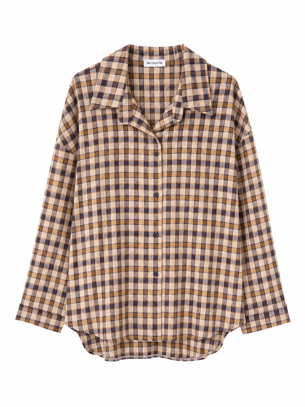 Checkered Shirt with Collar and Buttons | Casual Style