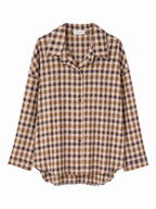 Checkered Shirt with Collar and Buttons | Casual Style