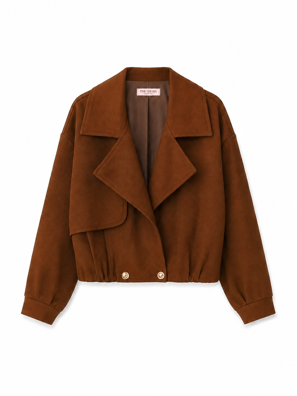 Giacca in Finta Pelle Scamosciata | Stile Casual