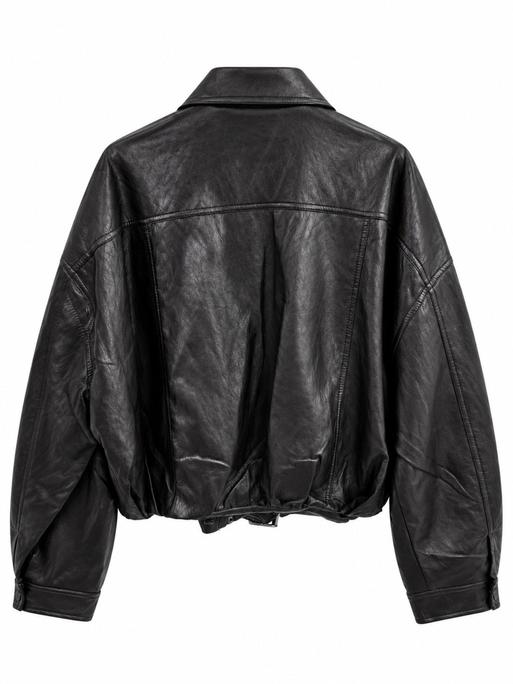 Giacca Corta in Finta Pelle con Cintura | Stile Moto