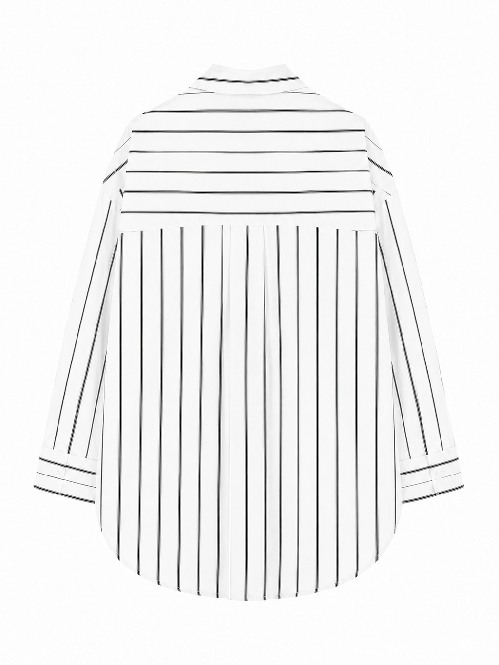 Camicia Loose a Righe Verticali con Tasca | Stile Casual