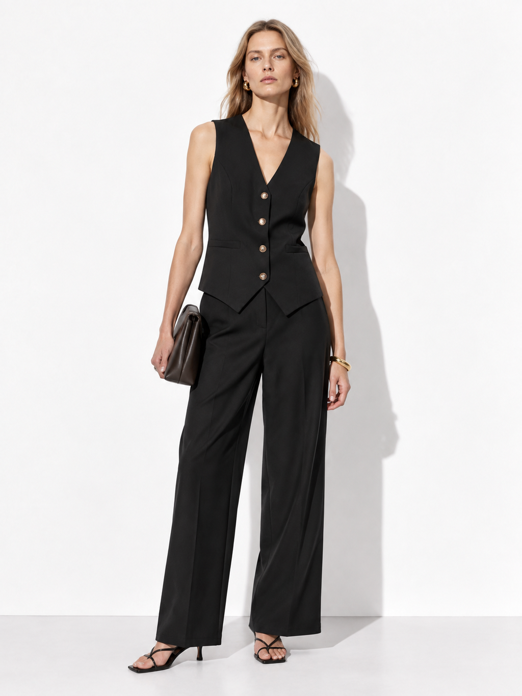Completo Gilet e Pantaloni Palazzo
