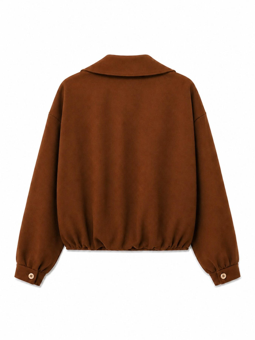 Giacca in Finta Pelle Scamosciata | Stile Casual