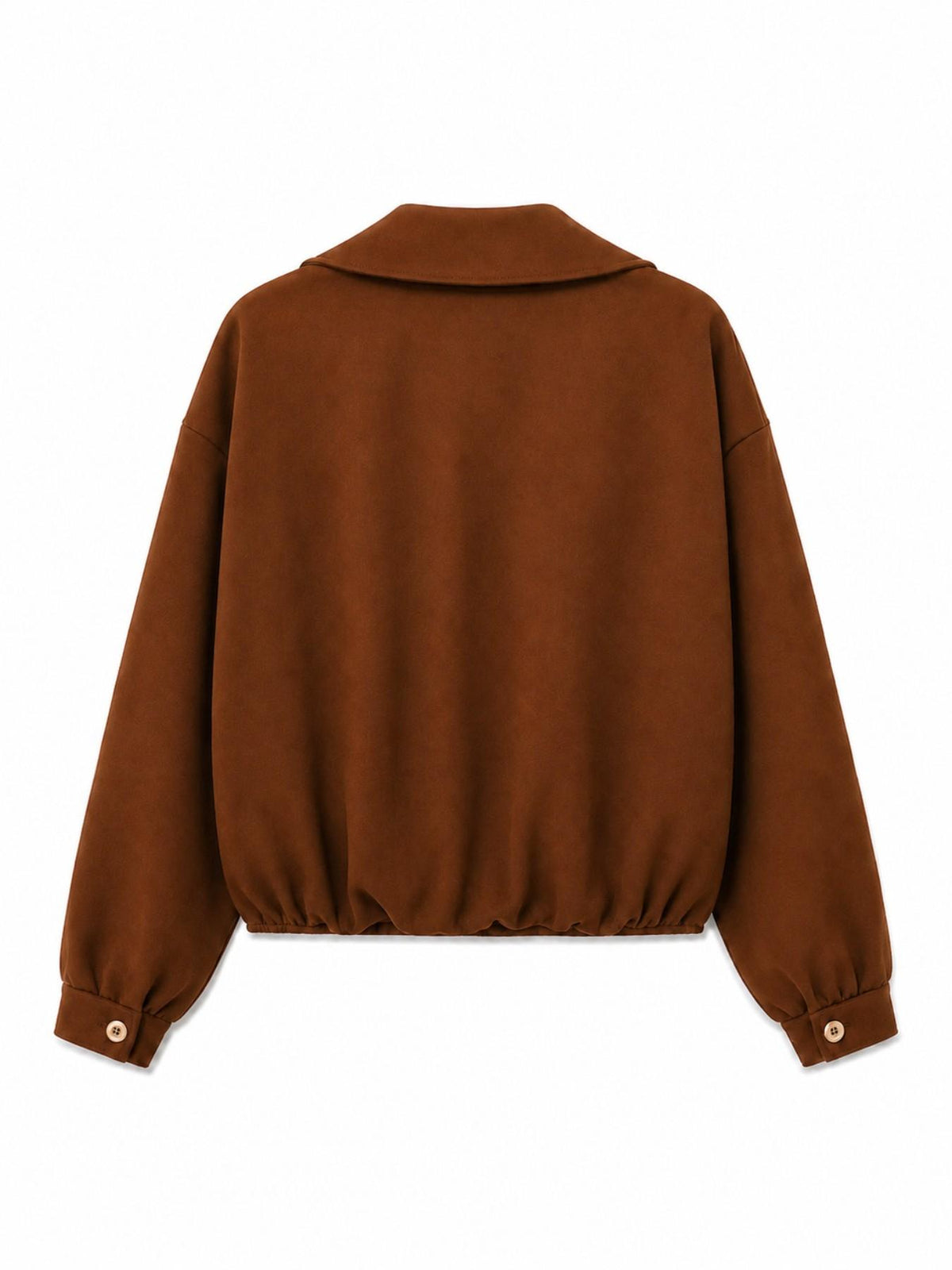 Giacca in Finta Pelle Scamosciata | Stile Casual