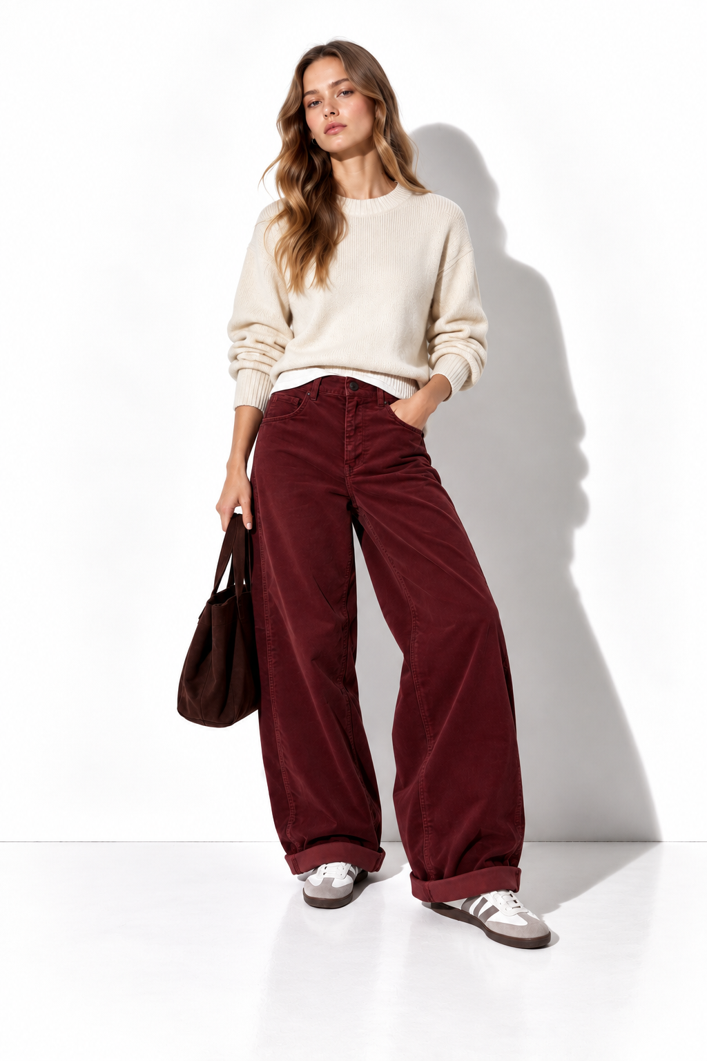 Jeans a Vita Alta con Gamba Larga | Stile Casual