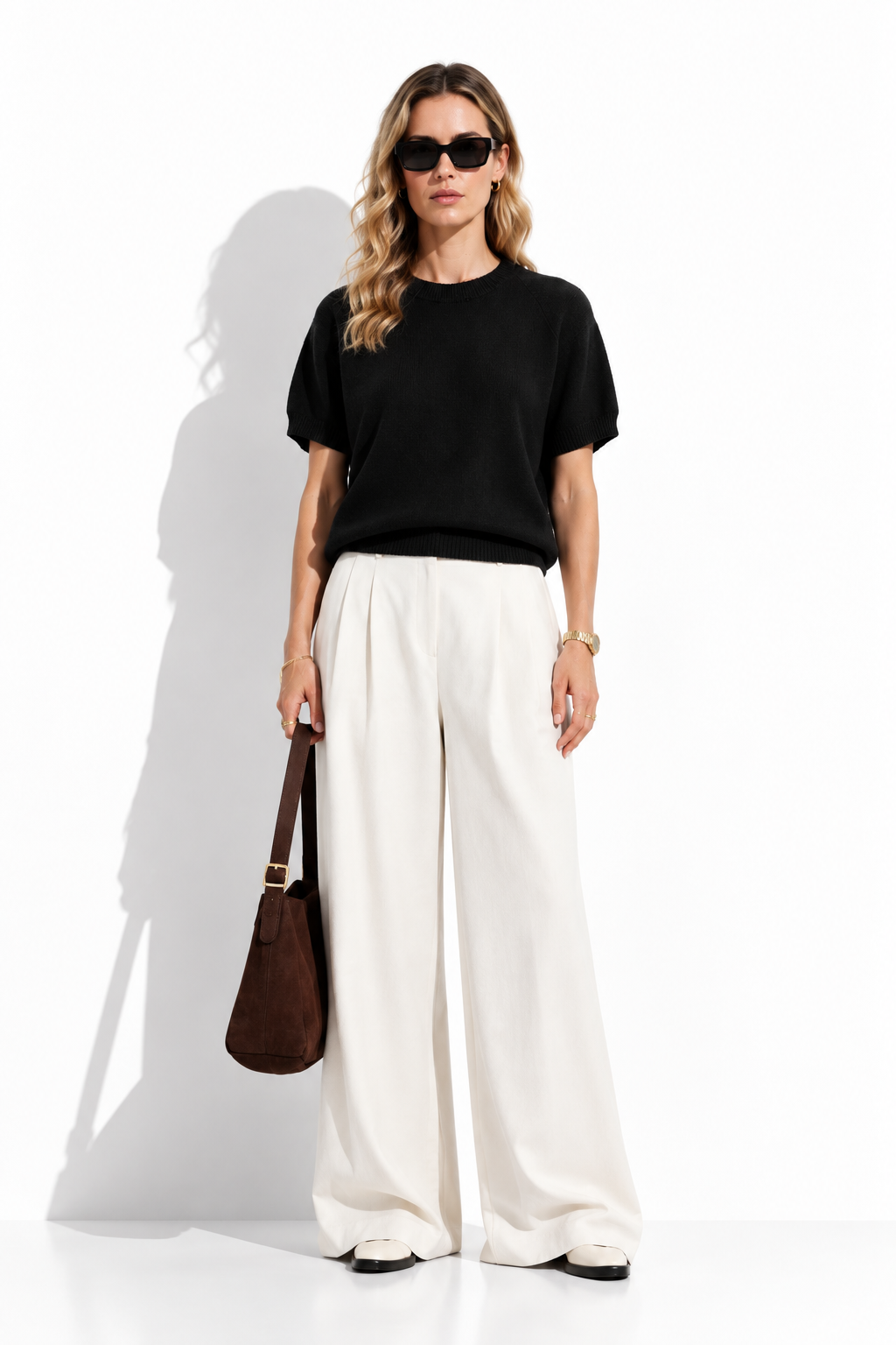 Maglia a Maniche Corte con Girocollo | Stile Casual