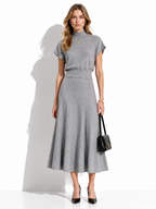 Completo a Maglia con Gonna a Portafoglio | Stile Elegante