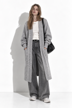 Cardigan Lungo a Maglia con Tasche | Stile Casual