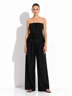 Completo con Top a Fascia e Gamba Larga | Stile Elegante