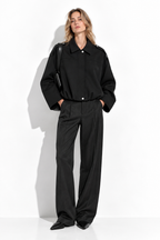 Faux Suede Pilot Jacket | Casual Style