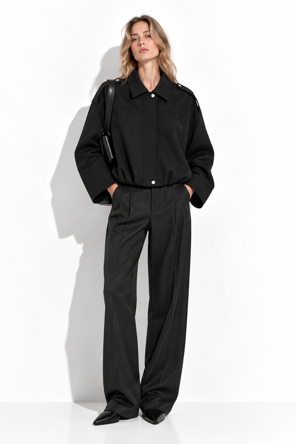 Giacca Pilota in Finta Pelle Scamosciata | Stile Casual