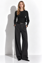 Maglia Slim a Maniche Lunghe con Girocollo | Stile Casual