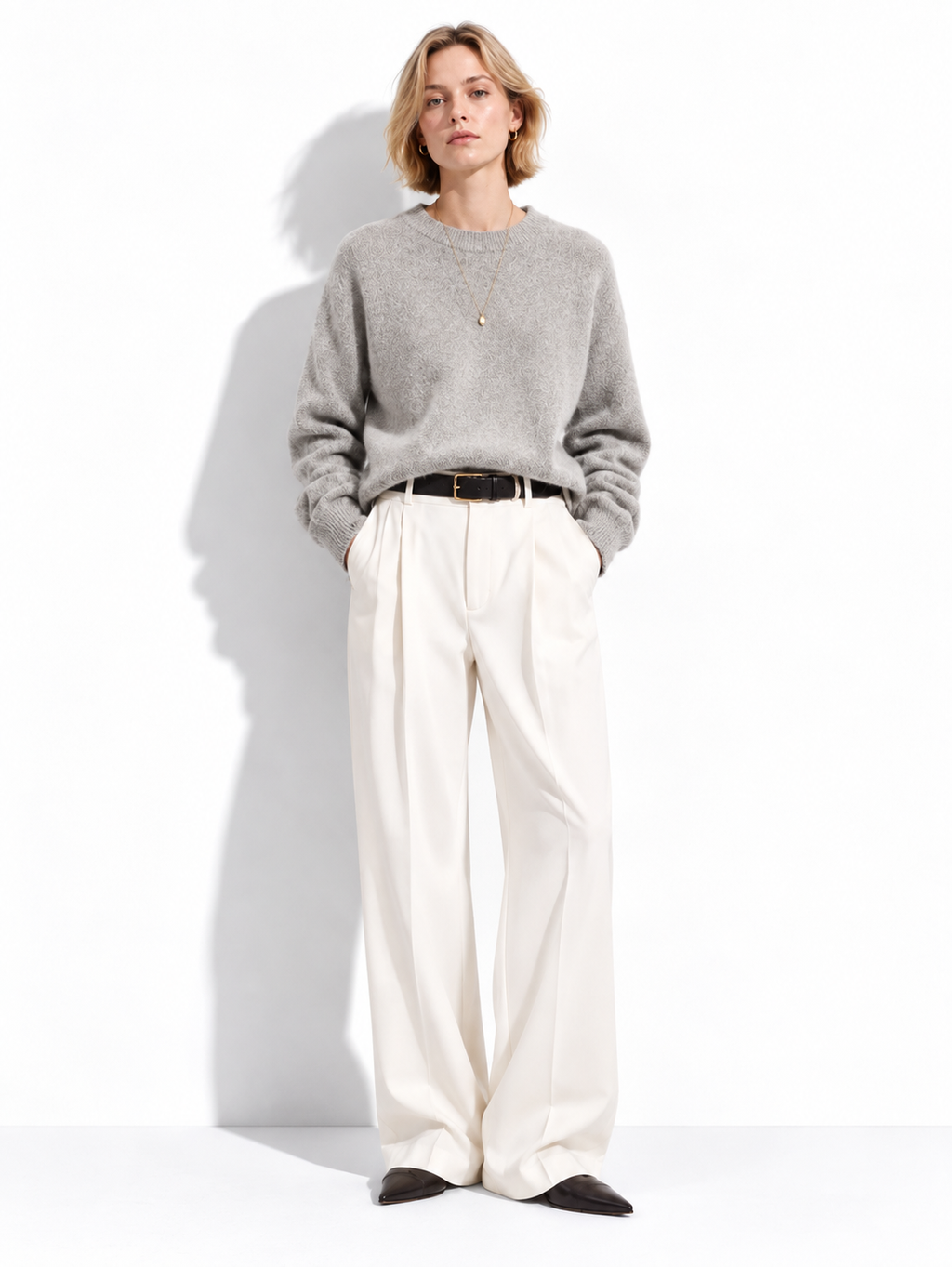 Maglia Loose a Maniche Lunghe con Girocollo | Stile Casual