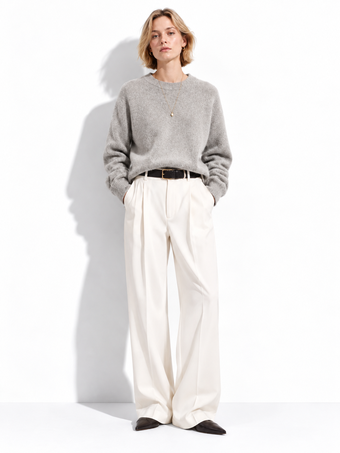 Maglia Loose a Maniche Lunghe con Girocollo | Stile Casual