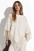 Maglia a Mantella con Frange | Stile Casual