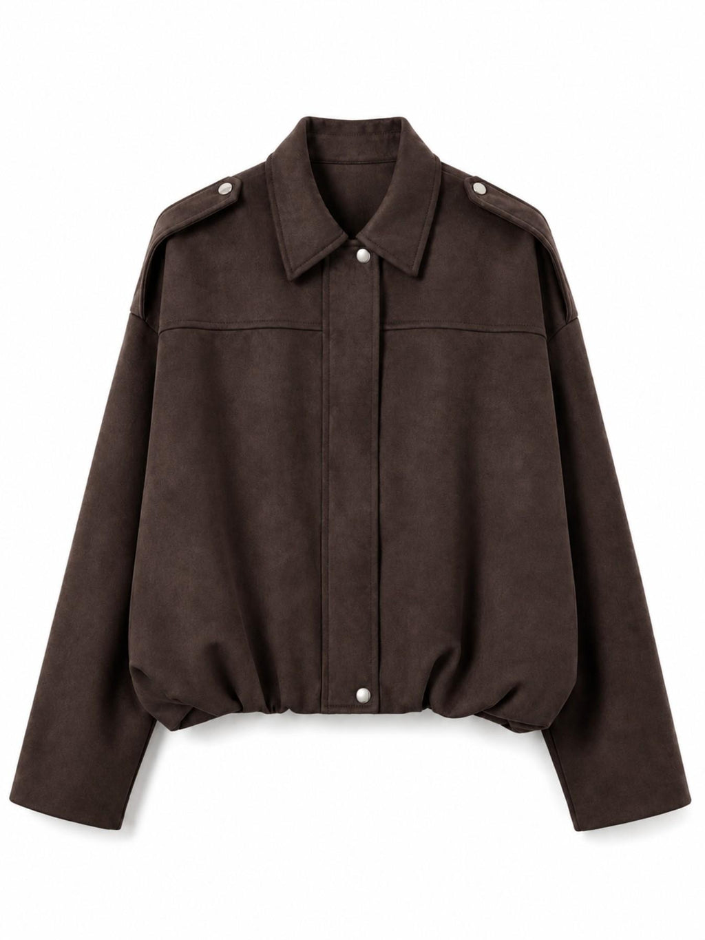 Giacca Pilota in Finta Pelle Scamosciata | Stile Casual
