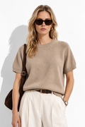 Maglia a Maniche Corte con Girocollo | Stile Casual