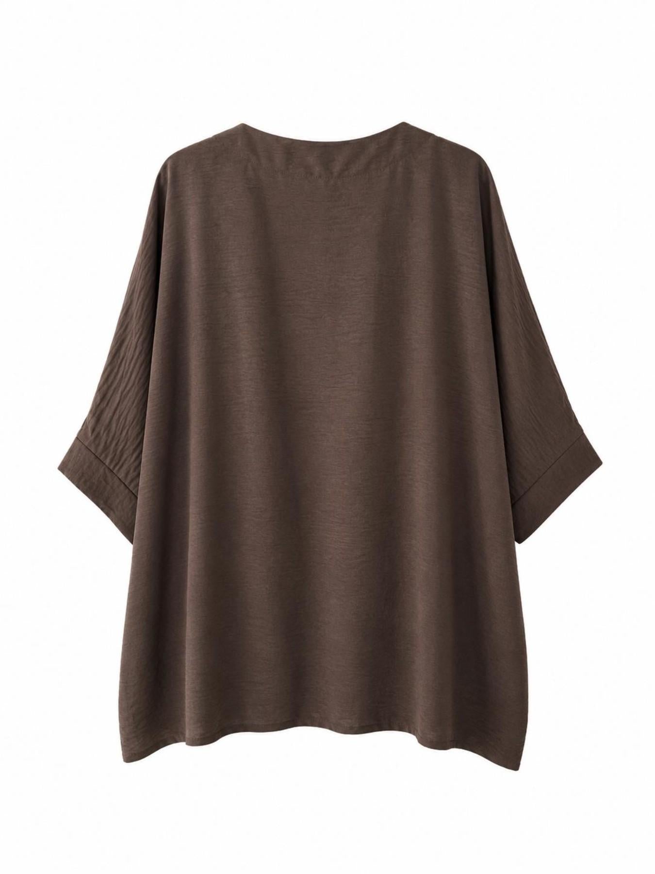 URBANREVERSE Women Open Front Kimono Cardigan Burgundy Lightweight Cover Up Relaxed Fit Draped Jacket Casual Elegant Layering Top Oversized Summer Cardigan Travel Holiday Office Wear Loose Fit Made in Italy