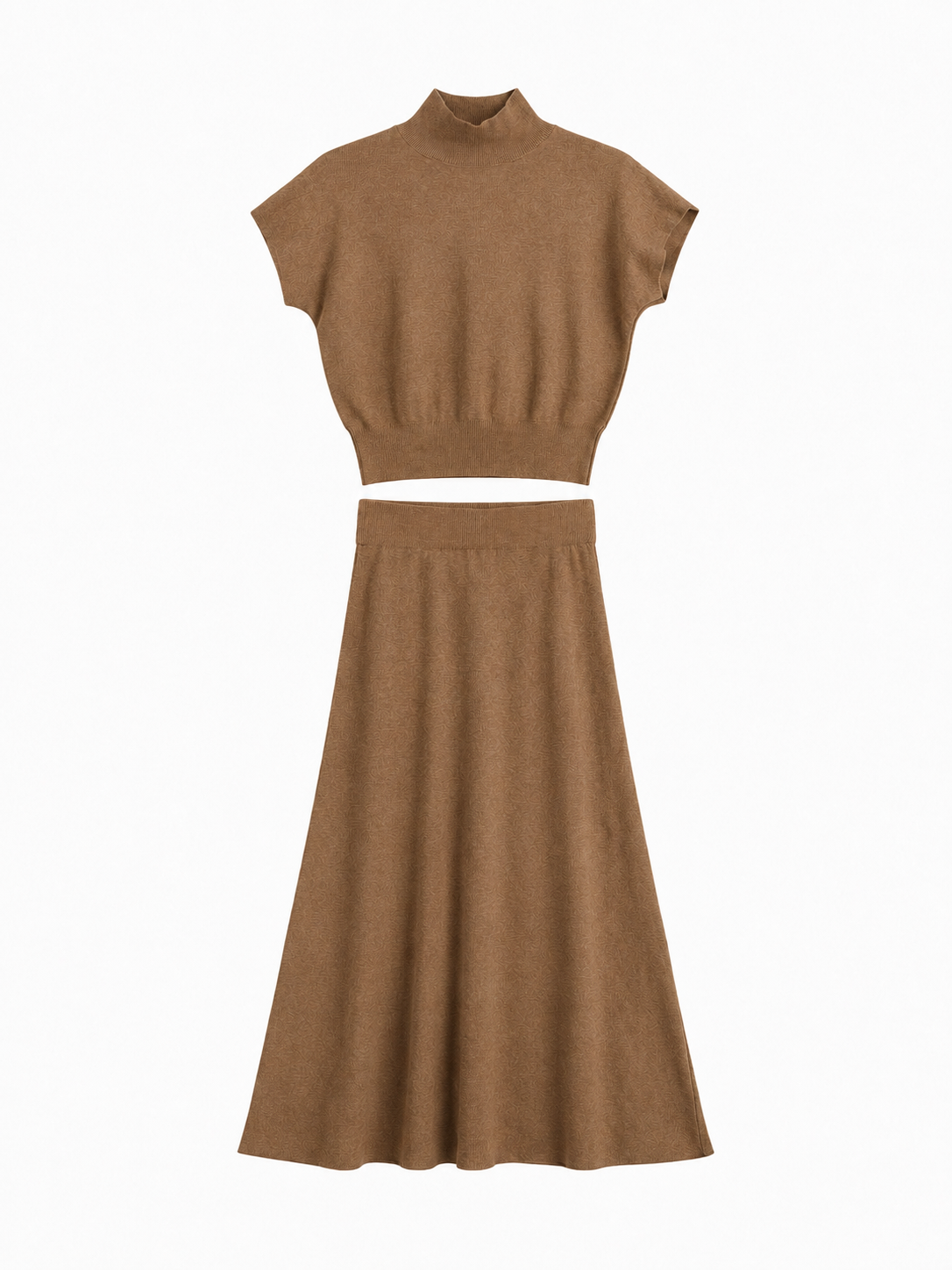 Completo a Maglia con Gonna a Portafoglio | Stile Elegante