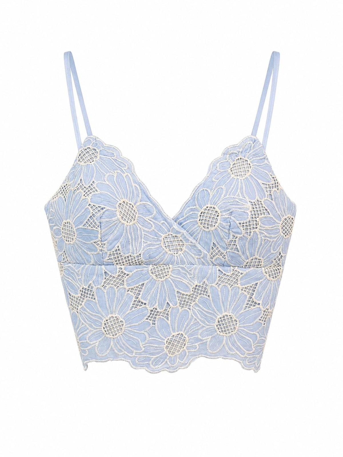 Bralette in Pizzo con Scollo a V e Spalline Sottili | Stile Estivo