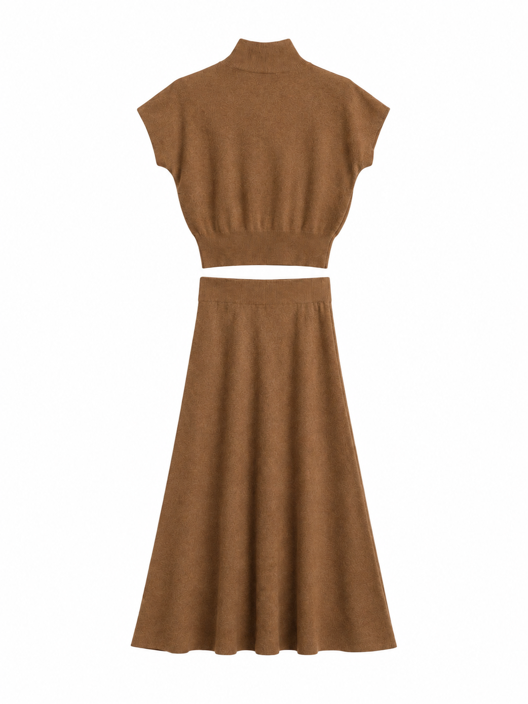 Completo a Maglia con Gonna a Portafoglio | Stile Elegante