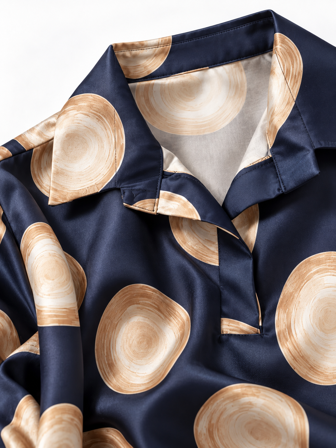 Camicia a Maniche Lunghe con Collo a Risvolto | Stile Casual