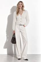 Cardigan a Maglia con Scollo a V e Bottoni | Stile Casual